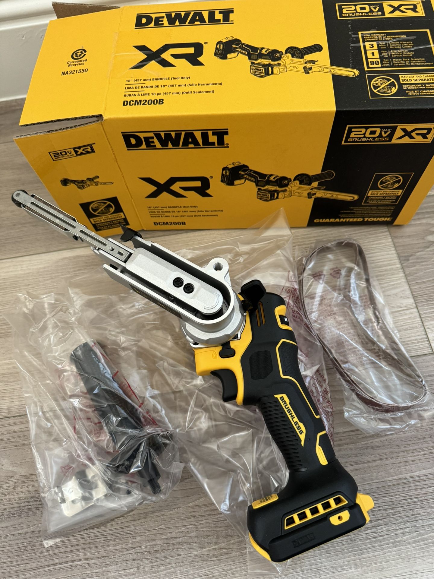 DEWALT 20V MAX XR Cordless Bandfile Power Tool Belt Sander