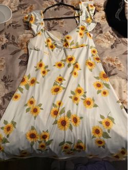 xl sunflower dress