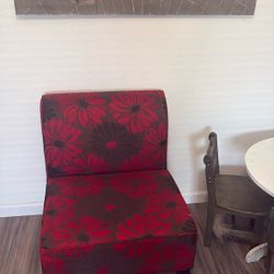 Red Flower Chair 