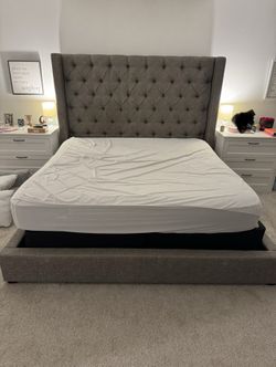 King Size Bed (Frame And Mattress)
