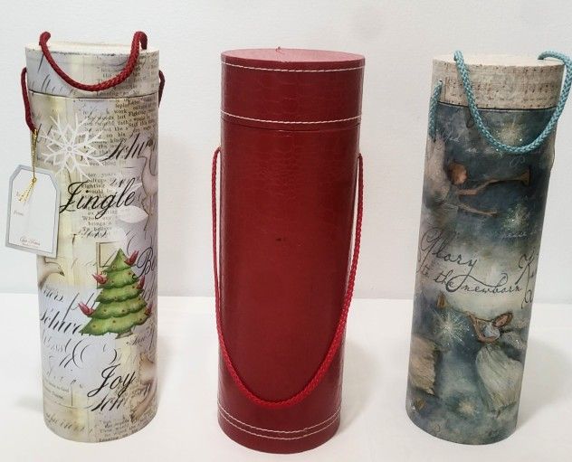Christmas Wine Holders Tubes