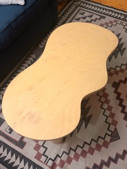 Organic Shape Wood Coffee Table