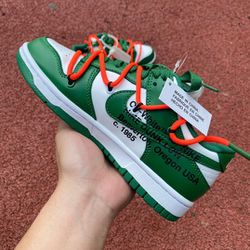 off white dunk size 4-13