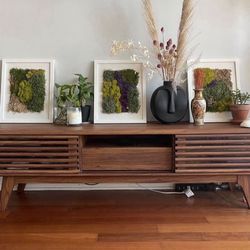 Walnut Brown Mid Century TV Stand