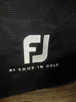 Fj shoe in golf tote bag