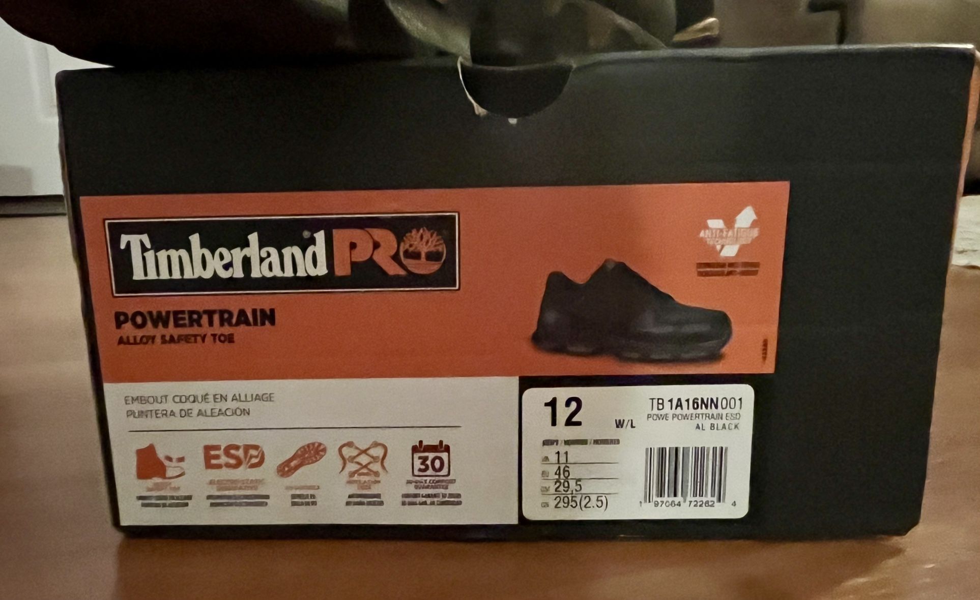 Men’s Timberland Pro Powertrain Alloy Safety Toe Size 12