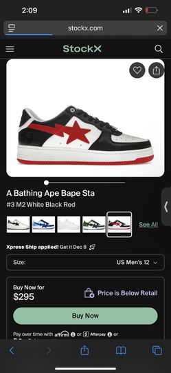 Bape Shoes RED AND BLACK