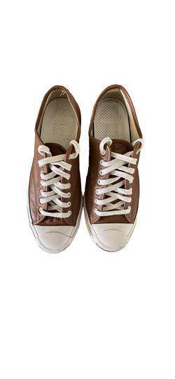 Jack Purcell Brown Leather Converse Low Top Mens size 9.5 for Sale