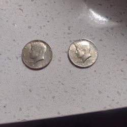 1966&68 Kennedy Half Dollar Silver