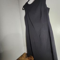 MM. Lafleur Women Dress 14 Black Sleeveless Sheath Zip Up Career Size 12