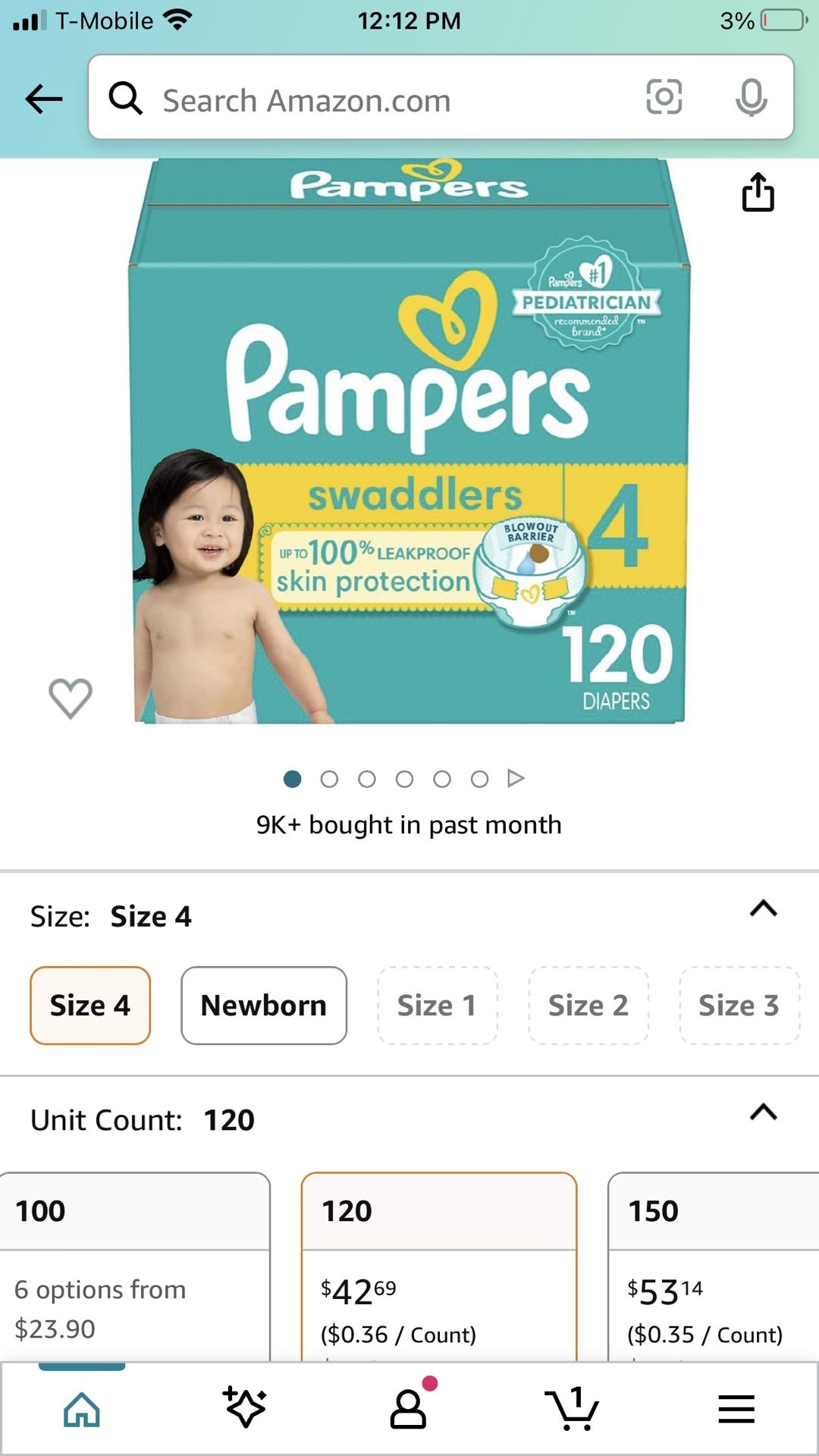 Pampers Size 4 Brand New Box