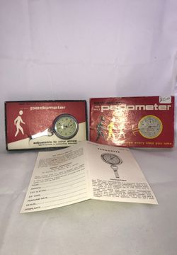 Vintage New Haven 100 Mile Pedometer with box and inspiration model# 230