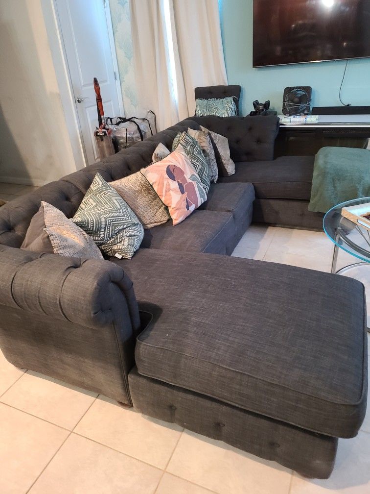 UShape Sectional Grey