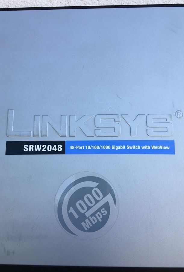 Linksys SRW2048 48-port gigabit switch