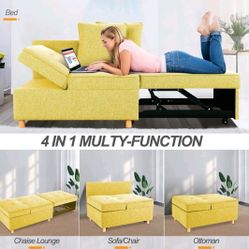 SEJOV Sofa Bed 4-in-1 Convertible Sofas & Couche
