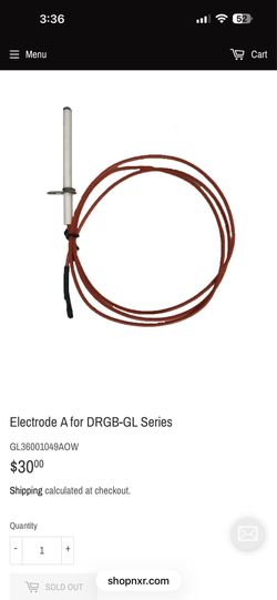 NXR Burner Spark Igniter For Stove Model DRGB3001