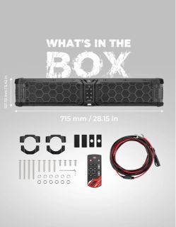 KEMIMOTO UTV Sound Bar 8-Speaker
