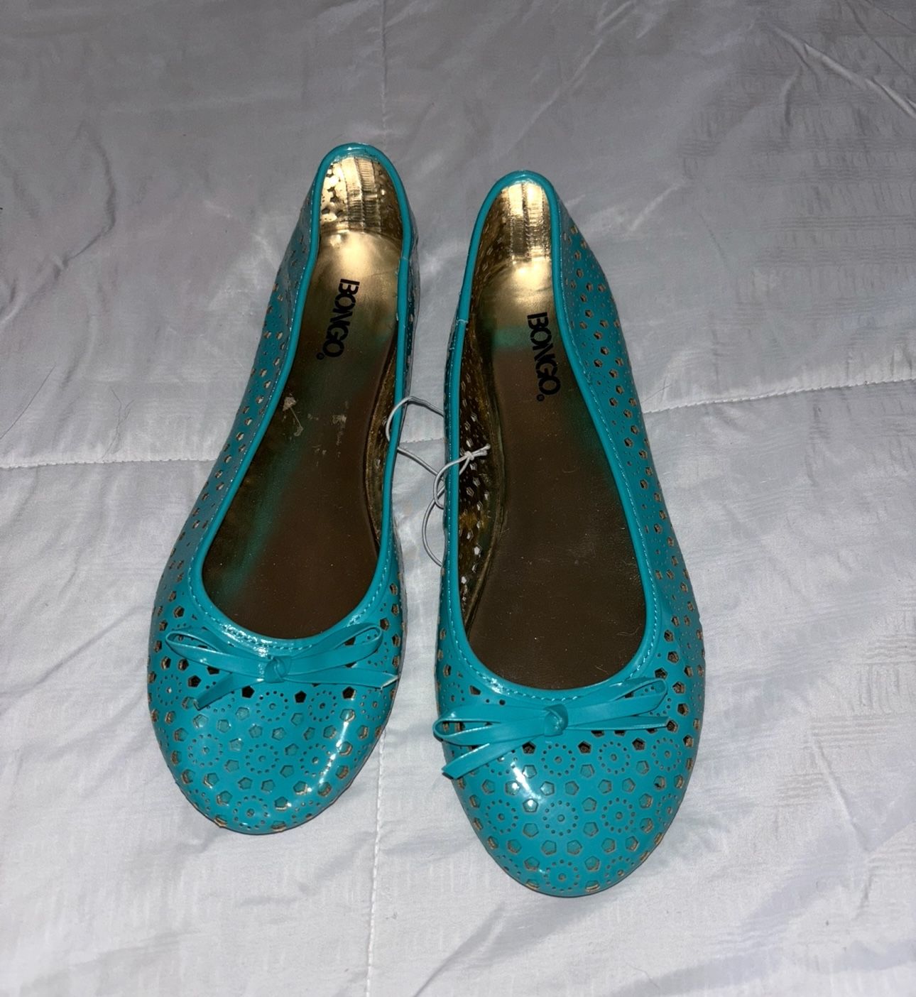 NEW! Super Cute Women’s BONGO Teal Blue Flats - Size 7.5