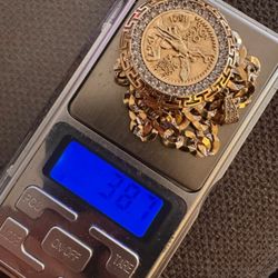 14k Diamond Cut Curb Link Chain 26" 7.5mm