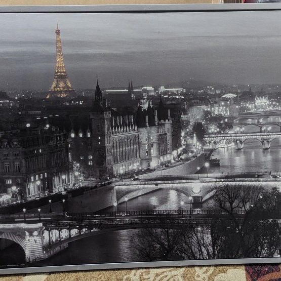 Ikea VILSHULT Paris By Night Canvas for Sale in Nottingham, MD