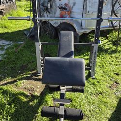 Bench Press And 7ft Olympic Bar