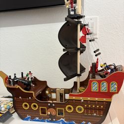 Wooden Pirate Ship For kids 