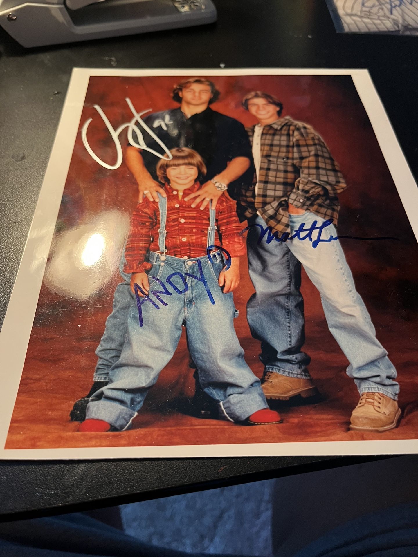 The Lawrence Brothers Joey Mathrew and Andy Lawrence BROTHERLY LOVE Autographs