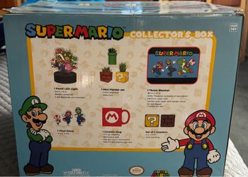 Nintendo Super Mario Collector Box 5-Pc Gift Set LED Light Mug Blanket Planter