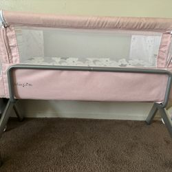 Pink Bed Side Bassinet 