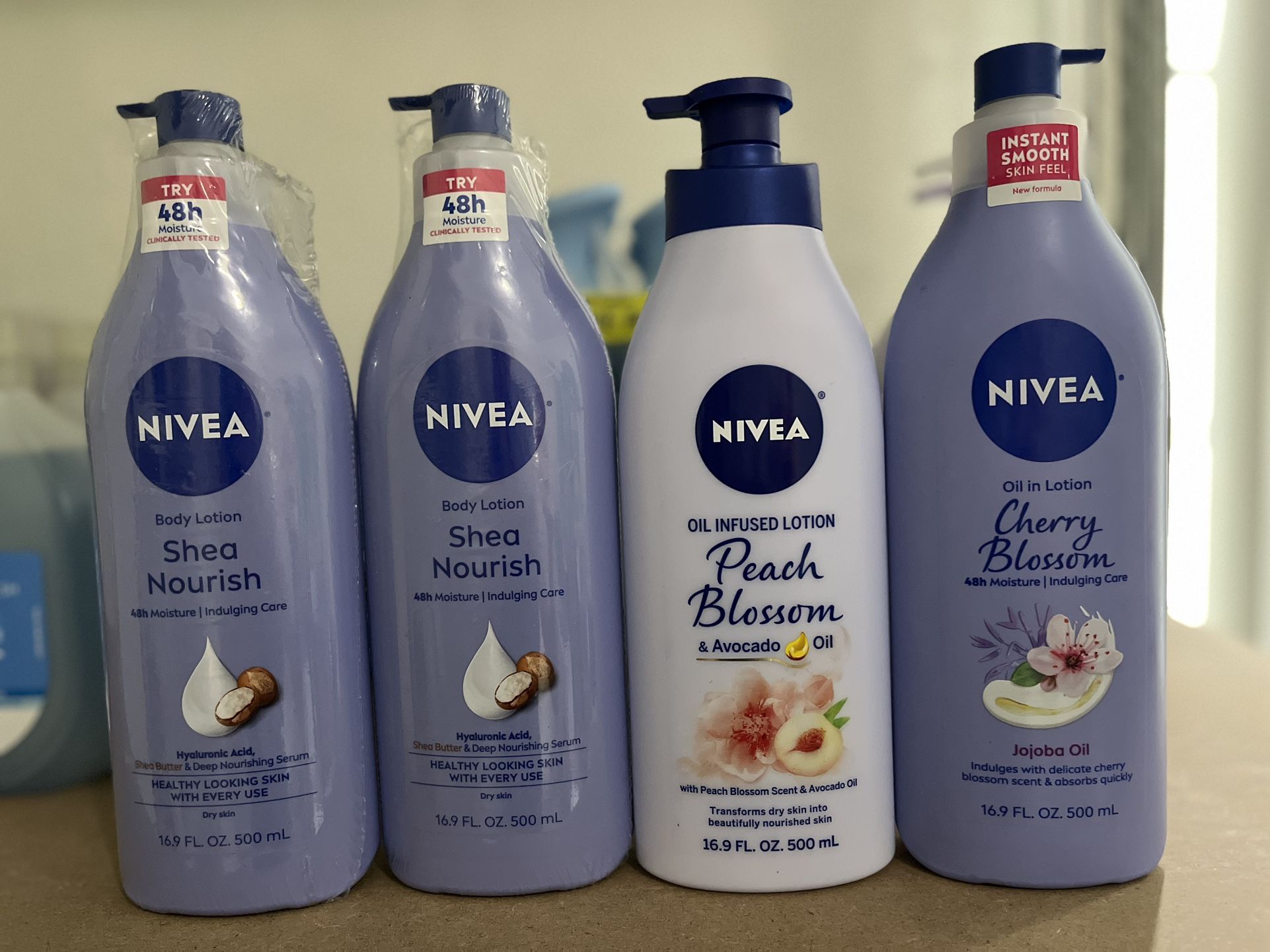 Nivea body lotion 500ml 4pk
