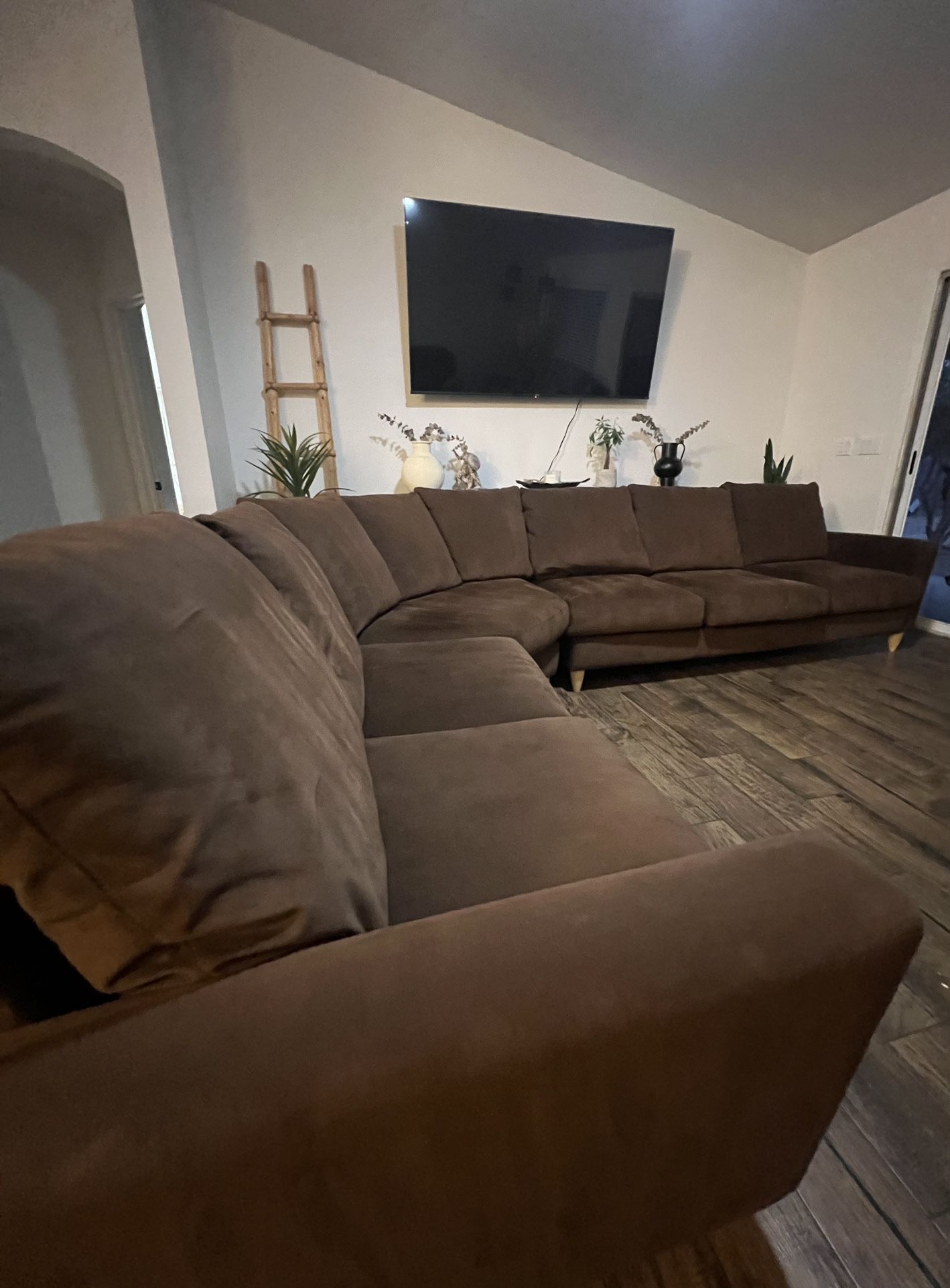 Brown Sectional 3-Piece