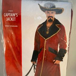 Captain pirate jacket, Halloween accessory costume