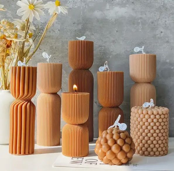 Beeswax Pillar Candles