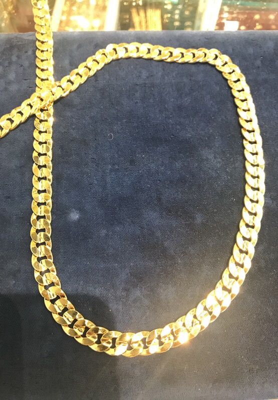 24KT Gold Bonded 25" Cuban Link Chain 9mm Lifetime Replacement Guarantee