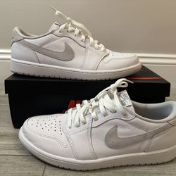 2021 Men's Air Jordan 1 Retro Low OG Neutral Grey CZ0790-100 White Neutral Grey Particle Grey Size 12 Shoes Used w/ Box