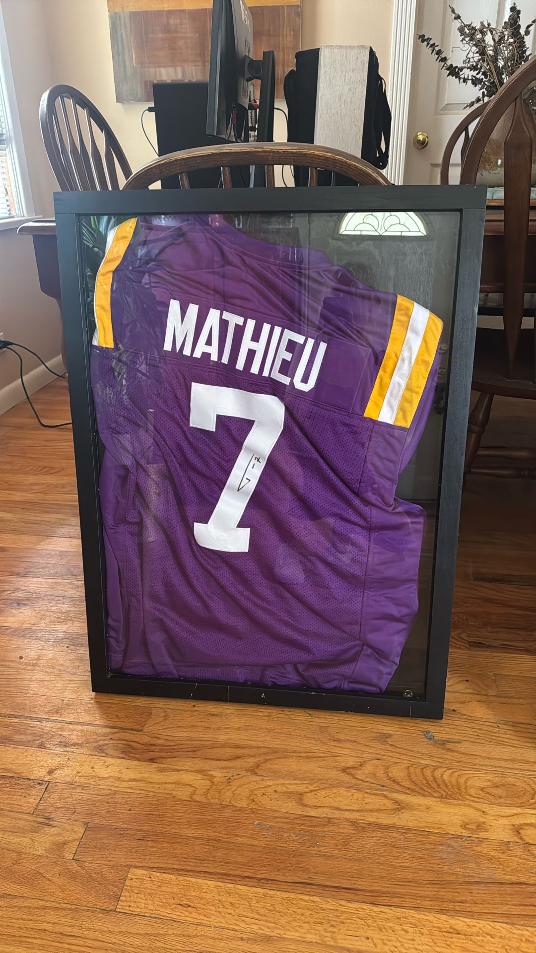 Signed LSU Tyrann Mathieu Jersey