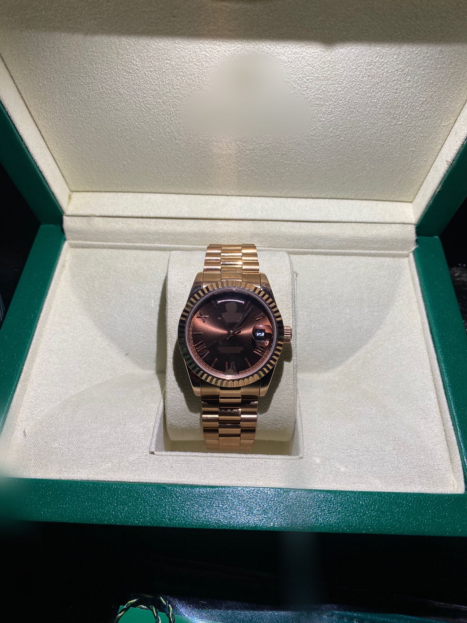 Men's Rose Gold Automatic Stainless Steel Watch!