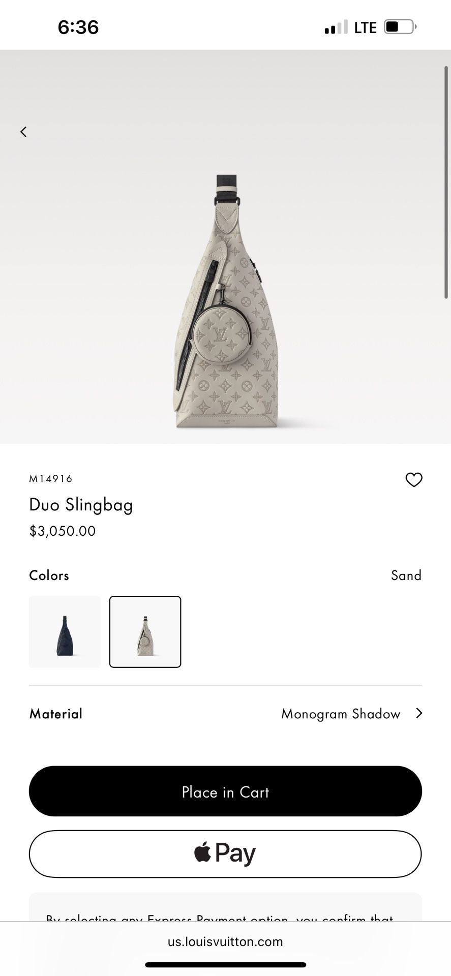 Men’s Louis Vuitton Slingbag