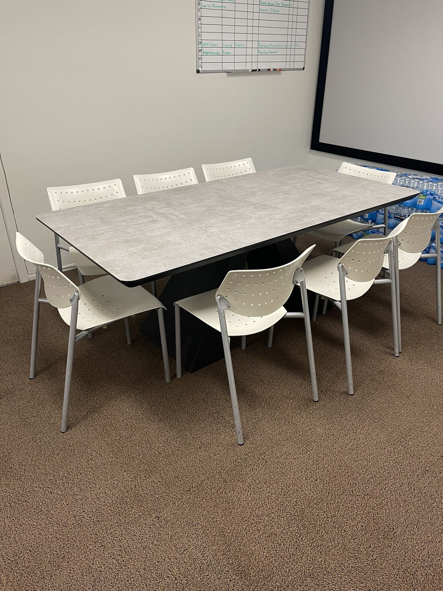 Office Table And 8 Chairs In Very Good Conditions