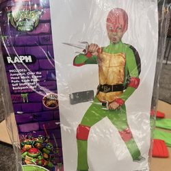 HALLOWEEN COSTUME FOR KIDS! TMNT RAPHAEL!  SIZE 2-4 - BRAND NEW IN PACKAGE
