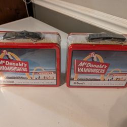 McDonald's Lunch Boxes Metal New And Plastic Used