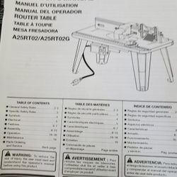 Ryobi Router Table