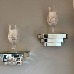 Mirrored Floating Shelves