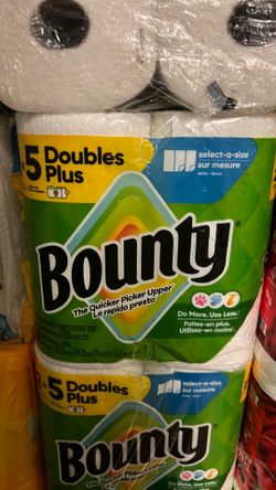 Bounty 2=5 paper towels for $4 per pack