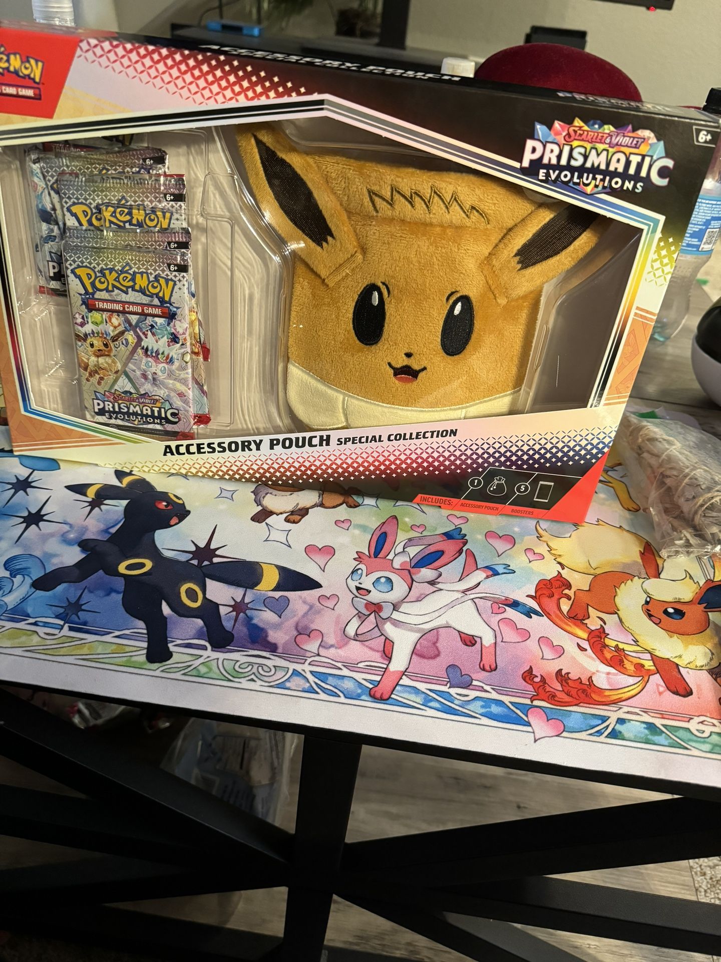 Pokemon Prismatic Evolutions Accessory Pouch Kit