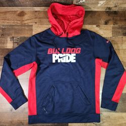 Nike Fresno State Bulldogs Therma-Fit Hoodie Blue Sweatshirt Men's Medium