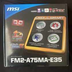 FM2-A75MA-E35 MSi Motherboard