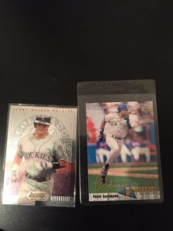 Collectable baseball cards