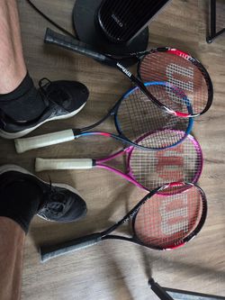 Wilson Fusion XL Tennis Rackets – Set of 4