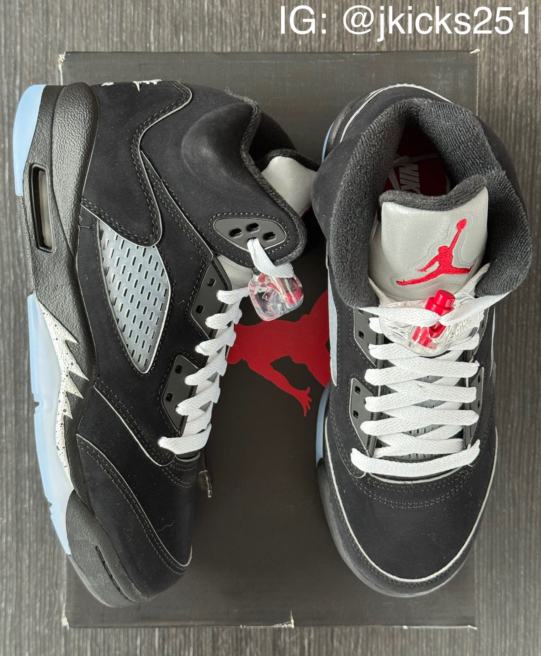 Jordan 5 Retro “Metallic Black Reimagined” (Size 6Y and 7Y Available) | Brand New Deadstock